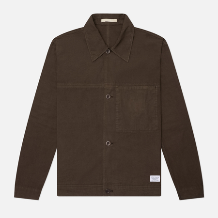 Мужская рубашка Norse Projects Arresskov Compact Cotton, цвет коричневый, размер M