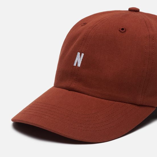 Кепка Norse Projects Twill Sports Madder Brown