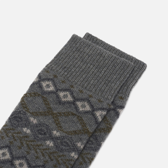 Носки Norse Projects Bjarki Fair Isle Light Grey Melange