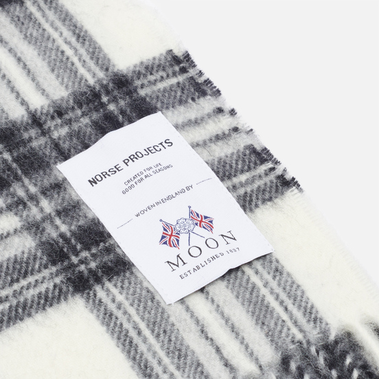 Шарф Norse Projects Moon Checked Lambswool Magnet Grey
