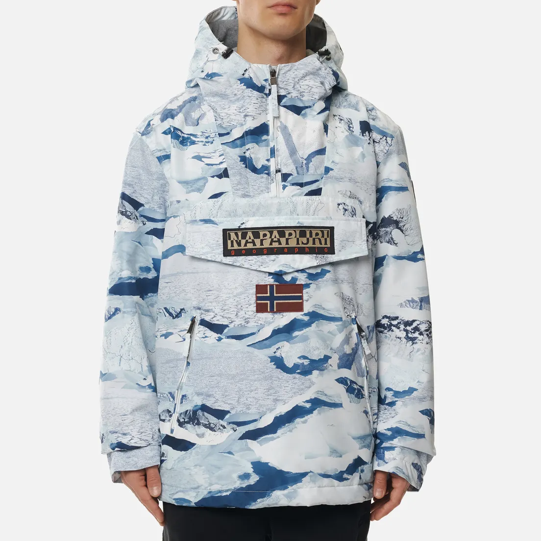 Napapijri Мужская куртка анорак Rainforest Pocket Print