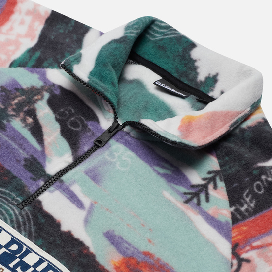 Мужская толстовка Napapijri Revontulet Micro Zip Fleece White/All Over Print