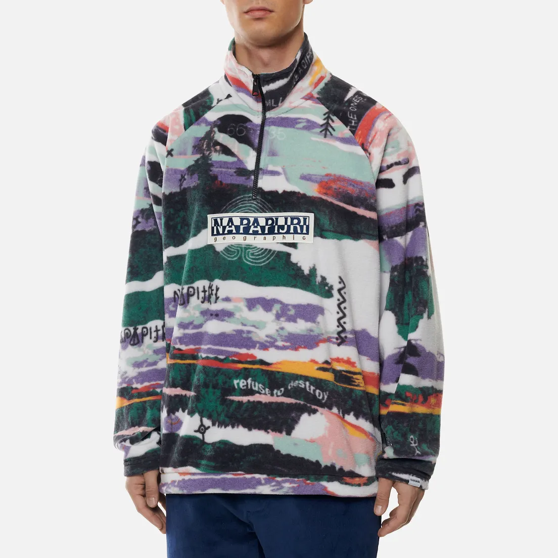 Napapijri Мужская толстовка Revontulet Micro Zip Fleece
