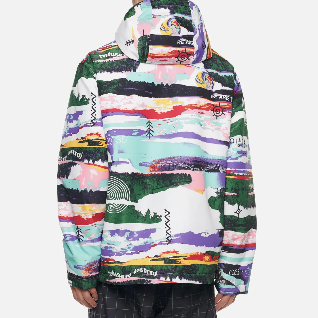 Napapijri Мужская куртка анорак Revontulet All Over Print