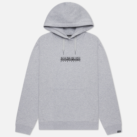 Мужская толстовка Napapijri Box Hoodie Light Grey Melange