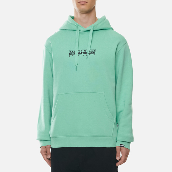 Мужская толстовка Napapijri Box Hoodie Green Dusty