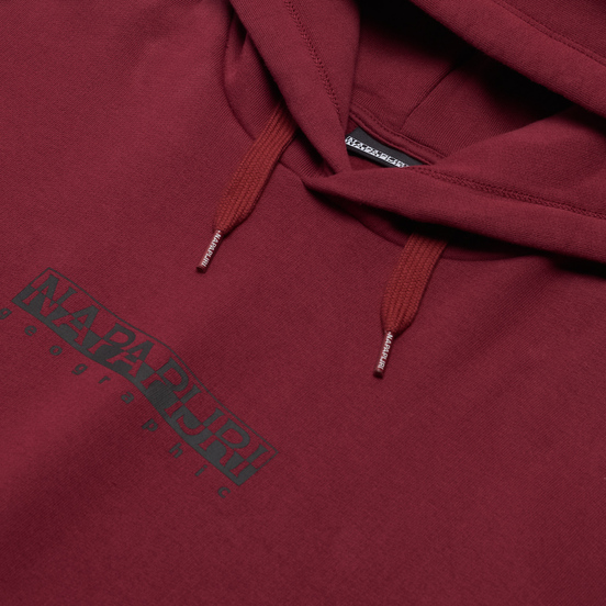 Мужская толстовка Napapijri Box Hoodie Vint Amaranth