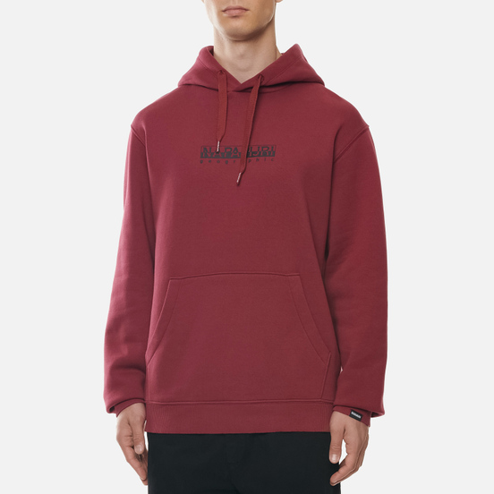 Мужская толстовка Napapijri Box Hoodie Vint Amaranth