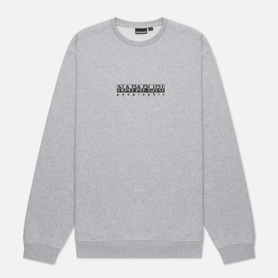 Мужская толстовка Napapijri Box Crew Light Grey Melange