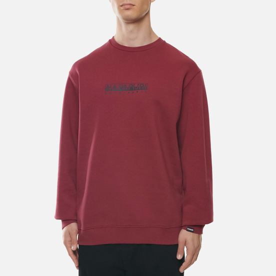 Мужская толстовка Napapijri Box Crew Vint Amaranth