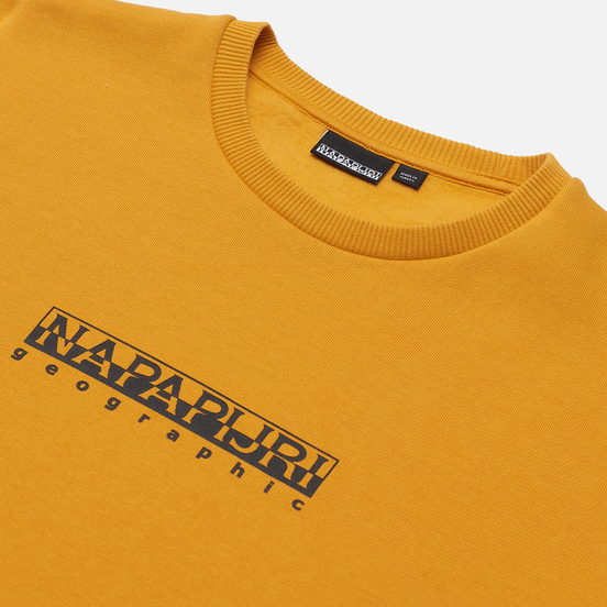 Мужская толстовка Napapijri Box Crew Yellow Solar