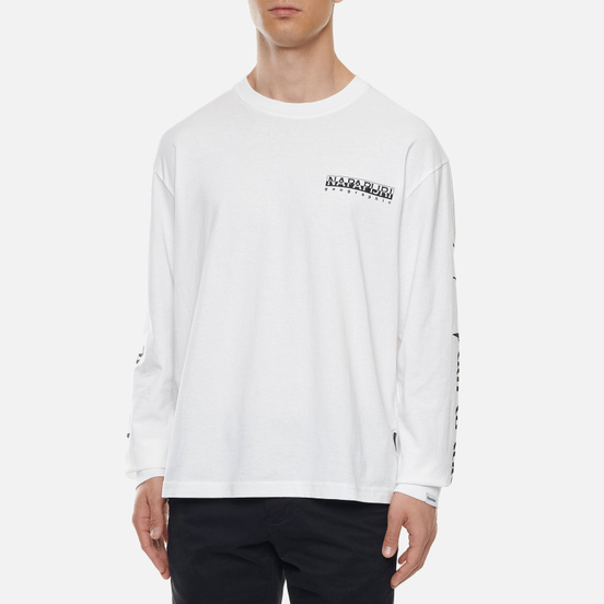 Мужской лонгслив Napapijri Tunturi Bright White