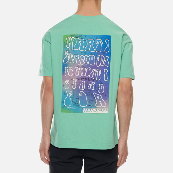 Мужская футболка Napapijri Inari Green Dusty