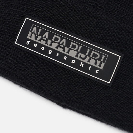Шапка Napapijri Patch Beanie Black