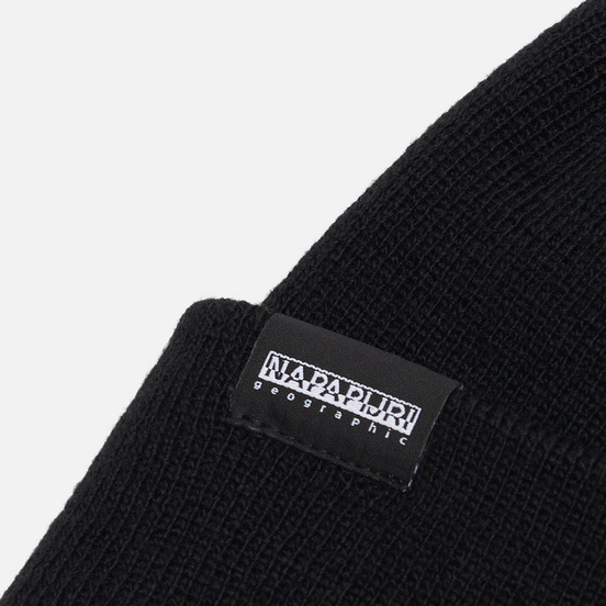 Шапка Napapijri Patch Beanie Black