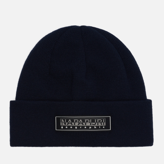Шапка Napapijri Patch Beanie Blue Nights