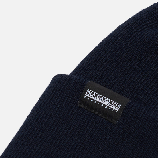 Шапка Napapijri Patch Beanie Blue Nights