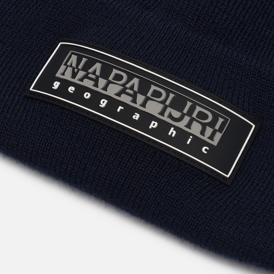 Шапка Napapijri Patch Beanie Blue Nights