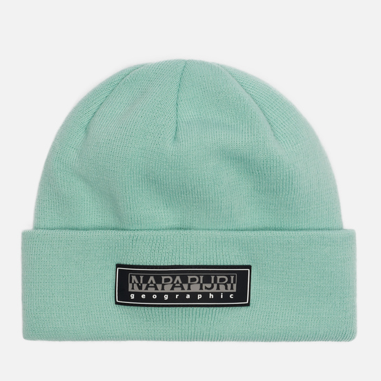 Шапка Napapijri Patch Beanie Green Dusty