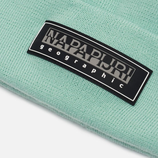 Шапка Napapijri Patch Beanie Green Dusty