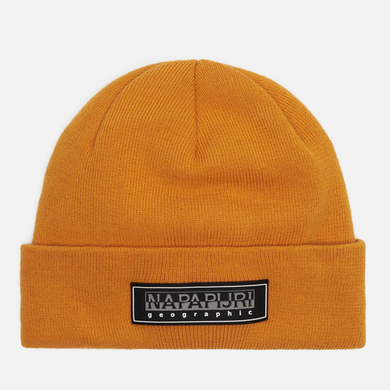 Шапка Napapijri Patch Beanie Yellow Solar