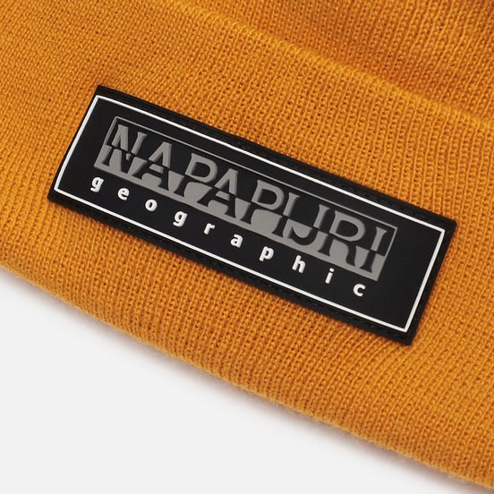 Шапка Napapijri Patch Beanie Yellow Solar