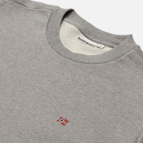 Мужская толстовка Napapijri Balis Crew Medium Grey Melange