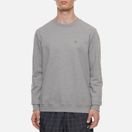Мужская толстовка Napapijri Balis Crew Medium Grey Melange