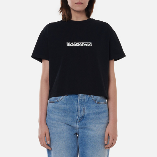 Женская футболка Napapijri Box Cropped Black