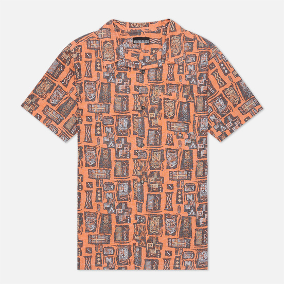 Мужская рубашка Napapijri Napali Orange Mask
