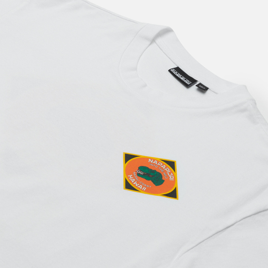Мужская футболка Napapijri Alhoa Graphics White/Orange/Green