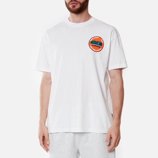 Мужская футболка Napapijri Alhoa Graphics White/Green/Orange