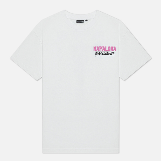 Мужская футболка Napapijri Alhoa Graphics White/Pink