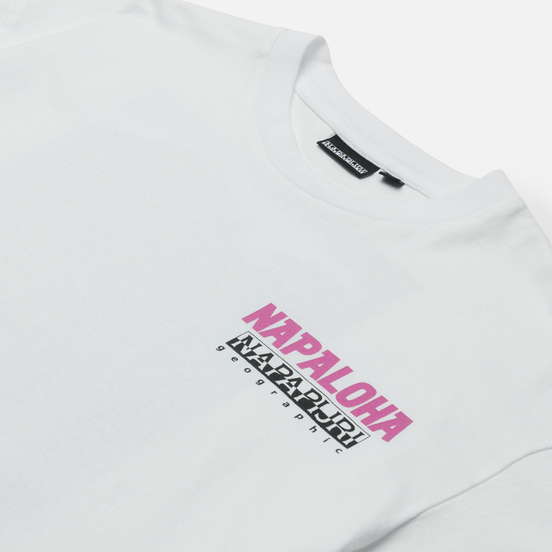 Мужская футболка Napapijri Alhoa Graphics White/Pink