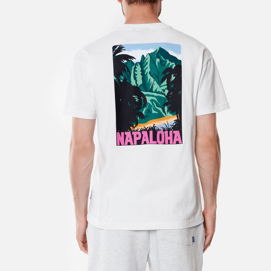 Мужская футболка Napapijri Alhoa Graphics White/Pink