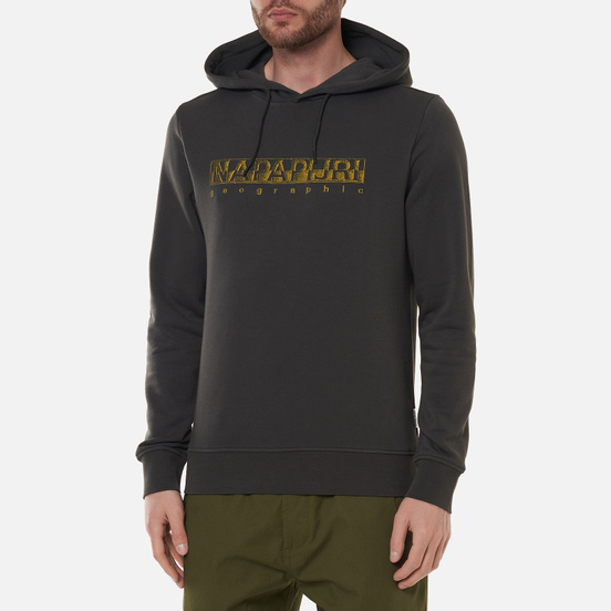 Мужская толстовка Napapijri Ballar Hoodie Dark Grey Solid
