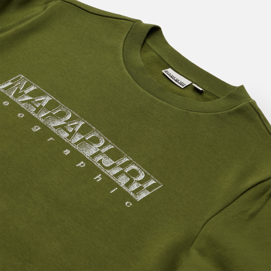 Мужская толстовка Napapijri Ballar Crew Green Cypress