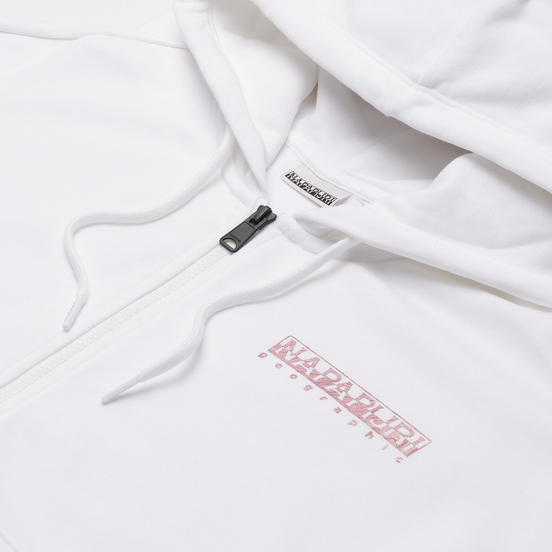 Женская толстовка Napapijri Bilea Full-Zip Hoodie Bright White