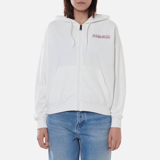 Женская толстовка Napapijri Bilea Full-Zip Hoodie Bright White