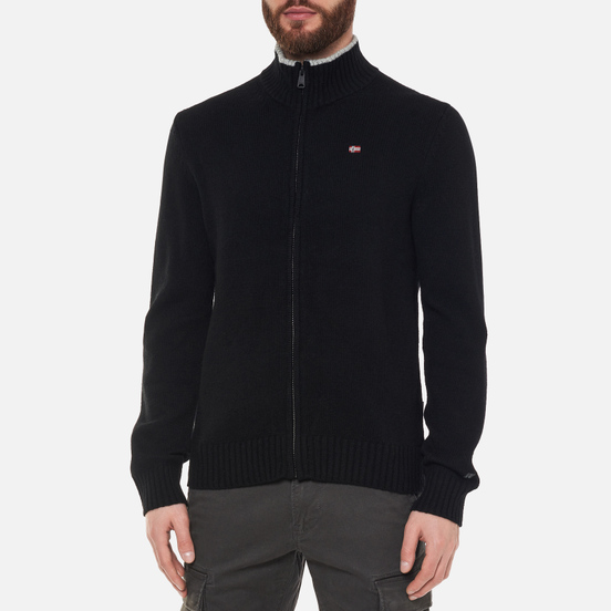 Мужской свитер Napapijri Dain Full Zip Black