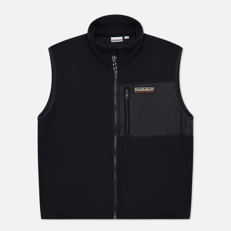 Мужской жилет Napapijri Trentino Fleece, цвет чёрный, размер M