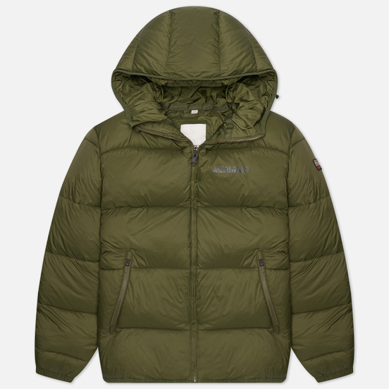 Мужской пуховик Napapijri Suomi Hooded Green Depths