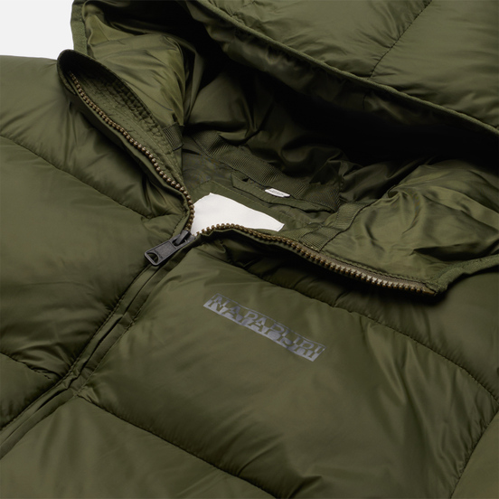 Мужской пуховик Napapijri Suomi Hooded Green Depths