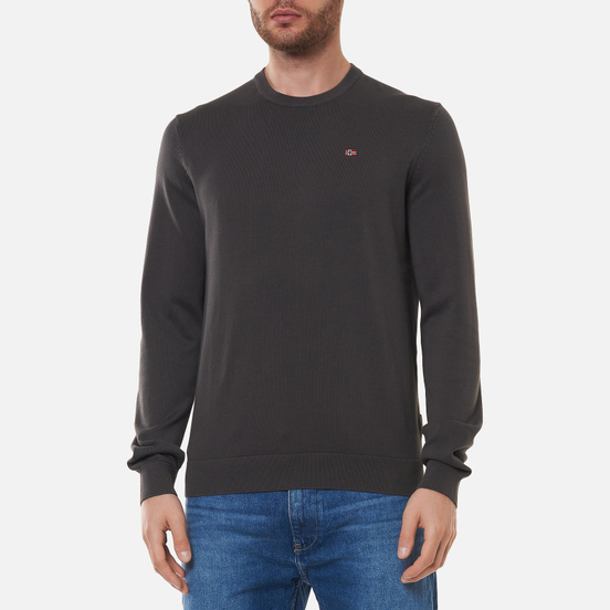 Мужская толстовка Napapijri Droz 3 Dark Grey Solid