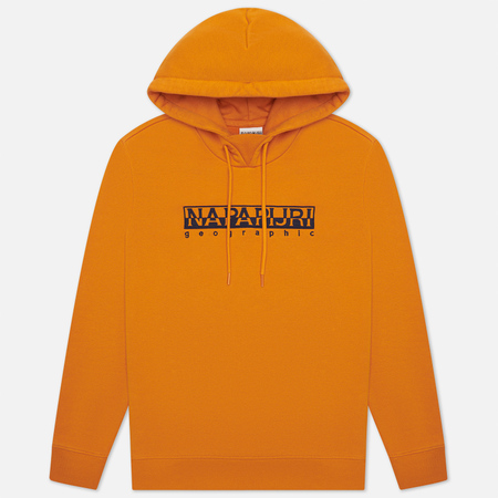 Мужская толстовка Napapijri Berber Hoodie, цвет оранжевый, размер XL