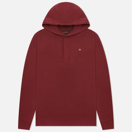 Мужская толстовка Napapijri Balis Hoodie, цвет бордовый, размер XXL