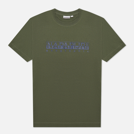 Мужская футболка Napapijri Serber Print Green Depths