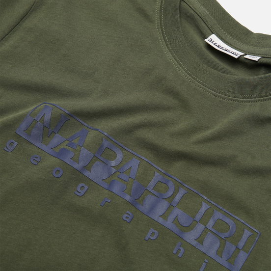 Мужская футболка Napapijri Serber Print Green Depths
