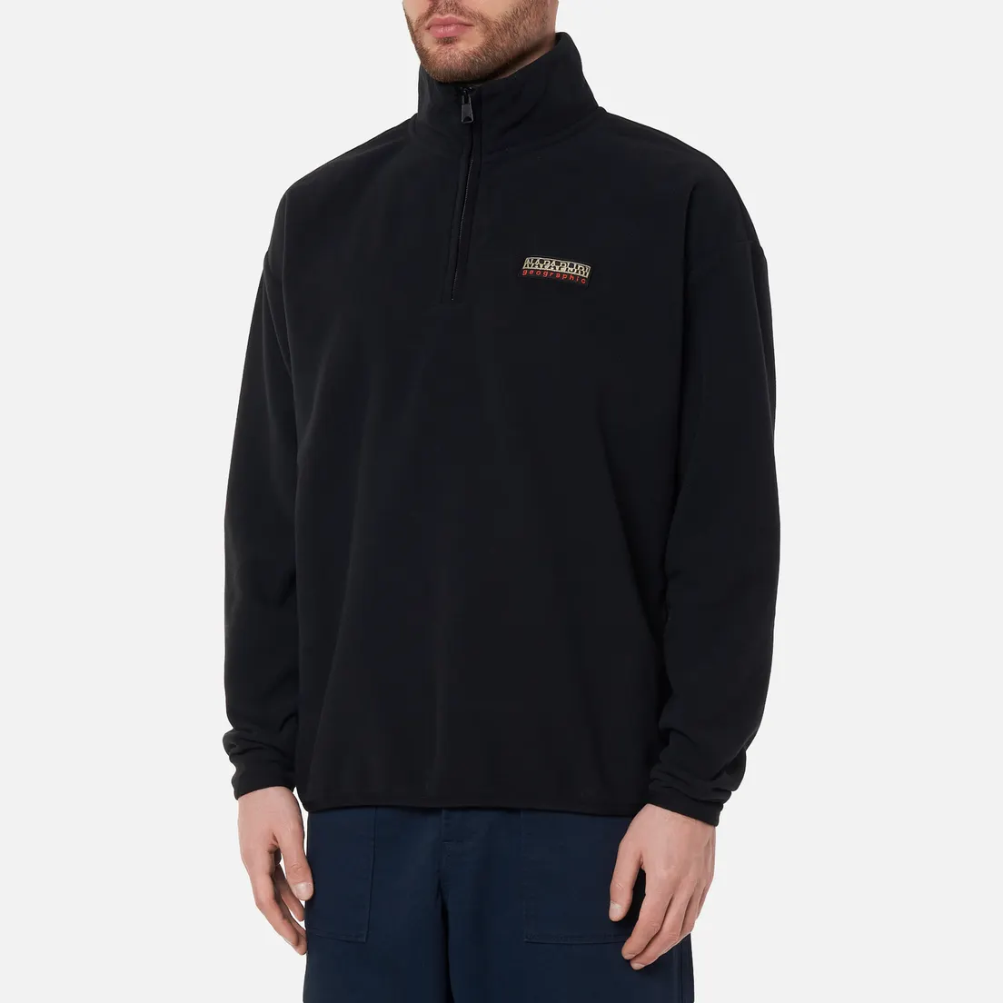 Napapijri Мужская толстовка Patch Half Zip Fleece