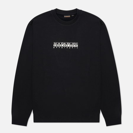 фото Мужская толстовка napapijri crew neck box 1, цвет чёрный, размер l